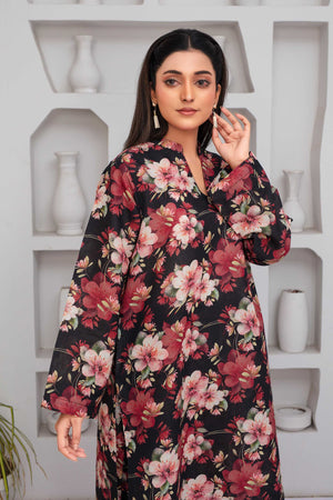 2 Piece Ready To Wear Black Cotton Suit - ZN-103 - ZAINOOR