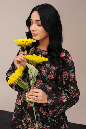 2 Piece Ready To Wear Black Lawn Suit - ZN-26 - ZAINOOR