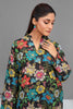 2 Piece Ready To Wear Black Petals Cotton Suit - ZN-154 - ZAINOOR