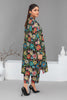 2 Piece Ready To Wear Black Petals Cotton Suit - ZN-154 - ZAINOOR
