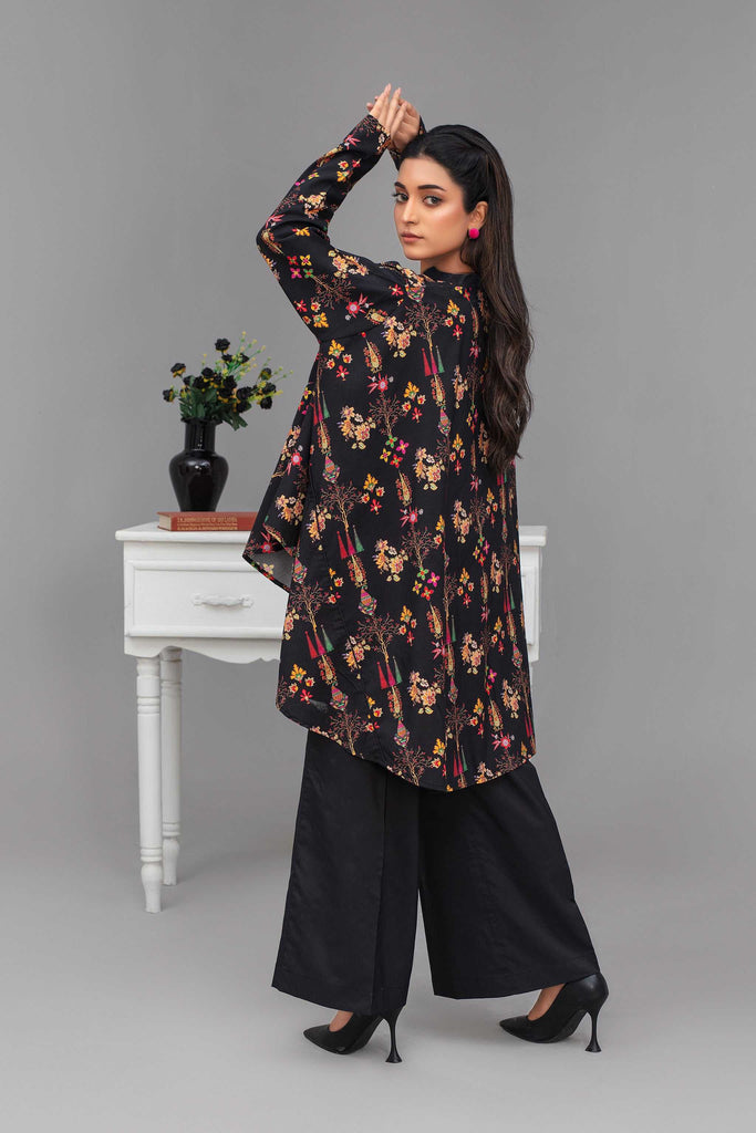 2 Piece Ready To Wear Black Viscose Suit - ZN-09 - ZAINOOR