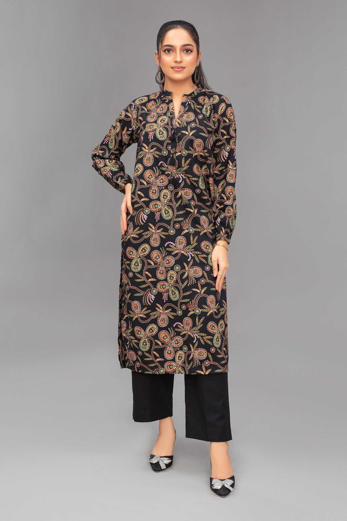 2 Piece Ready To Wear Black Viscose Suit - ZN-148 - ZAINOOR