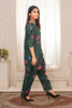 2 Piece Ready To Wear Bottle Green Cotton Suit - ZN-10 - ZAINOOR
