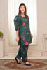 2 Piece Ready To Wear Bottle Green Cotton Suit - ZN-10 - ZAINOOR
