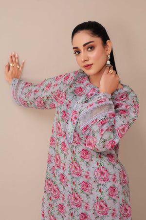 2 Piece Ready To Wear Pink Lawn Suit - ZN-15 - ZAINOOR