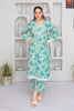 2 Piece Ready To Wear Turquoise Karandi Suit - ZN-05 - ZAINOOR